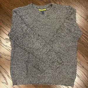 Black and white marked men’s sweater